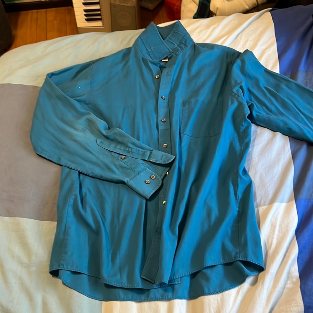 Teal Van Heusen Button Up